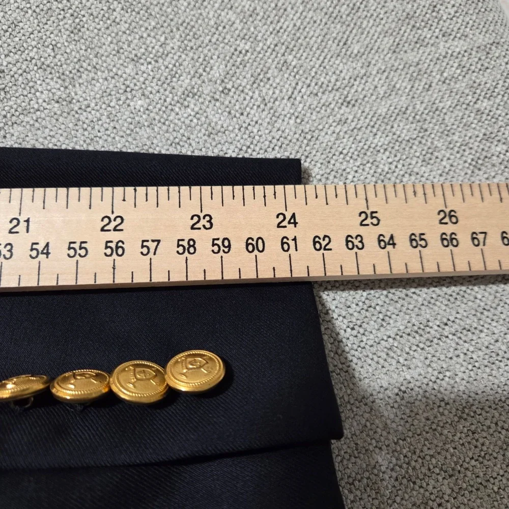Lauren Ralph Lauren Navy Blue 100% Wool Gold Buttons‎ Blazer Macy's Men's 41R